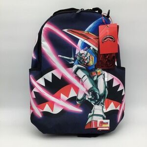 Sprayground Gundam Backpack Limited Edition Sharks in Space Kids Bag New